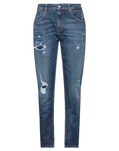 REPLAY Denim trousers Blue 98% Cotton, 2% Elastane