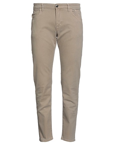 JECKERSON Denim pants Khaki 49% Cotton, 49% Lyocell, 2% Elastane