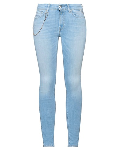 REPLAY Denim trousers Blue 92% Cotton, 6% Polyester, 2% Elastane