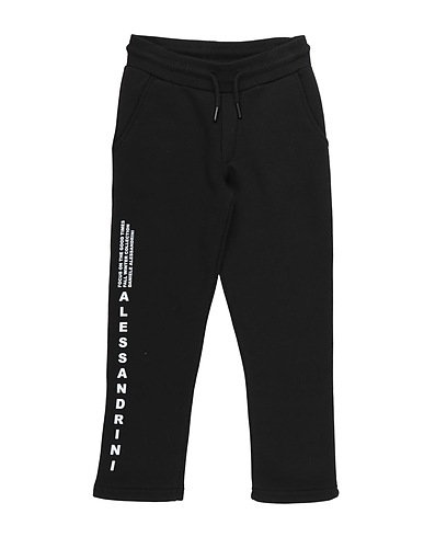 DANIELE ALESSANDRINI Casual pants Black 75% Cotton, 25% Polyester