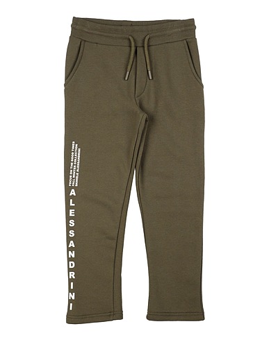 DANIELE ALESSANDRINI Casual pants Military green 75% Cotton, 25% Polyester