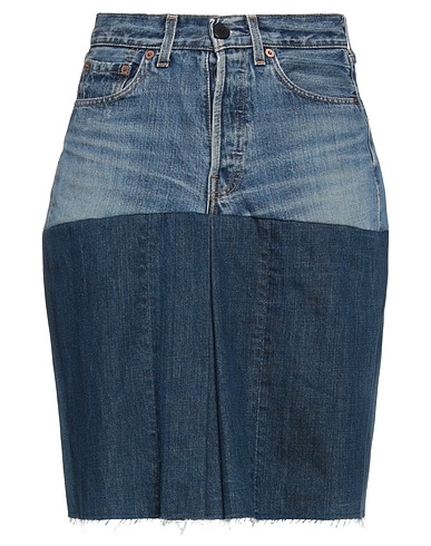 LUTZ HUELLE Denim skirt Blue 100% Cotton
