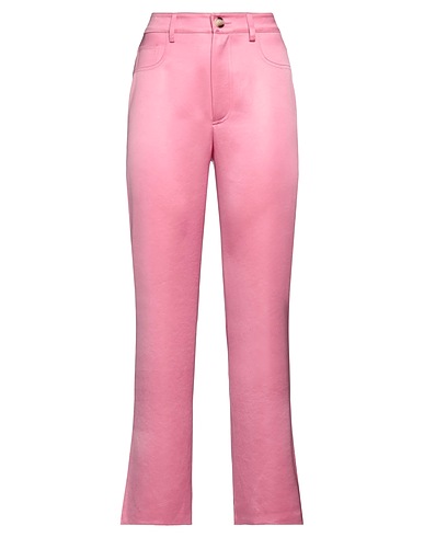 NANUSHKA Casual trouser Pink 64% Triacetate, 36% Polyester, Reclaimed leather