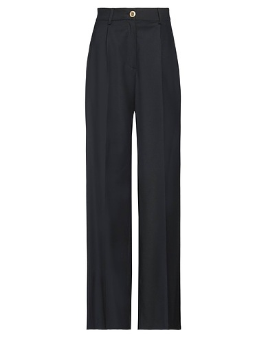 SEEN Casual trouser Black 52% Wool, 44% Polyester, 4% Elastane