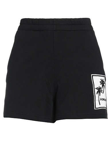 MONCLER Shorts & Bermuda Black 100% Cotton, Polyamide