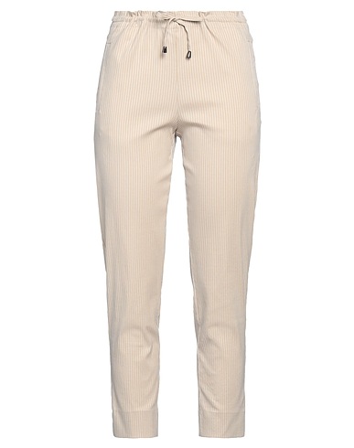 NENÈ Casual trouser Beige 90% Cotton, 5% Polyester, 5% Elastane