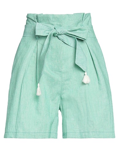 NANÀ ITALIAN HEART Shorts & Bermudas Grün 52% Polyester, 38% Baumwolle, 10% Leinen