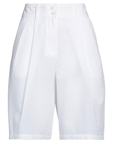 ARMANI EXCHANGE Shorts & Bermuda White 47% Modal, 35% Polyamide, 17% Cotton, 1% Elastane