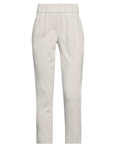 LE TRICOT PERUGIA Casual pants Light grey 71% Viscose, 24% Polyamide, 5% Elastane
