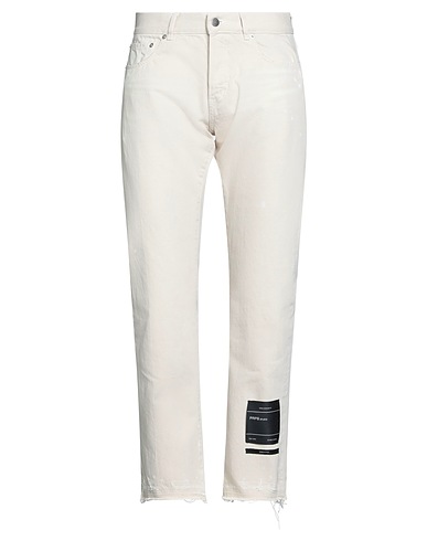 PRPS Denim trousers Beige 100% Cotton