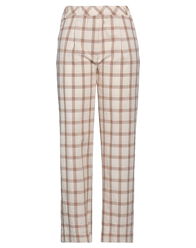 FLOOR Casual trouser Beige 43% Cotton, 38% Viscose, 16% Polyester, 3% Other Fibres