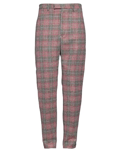 BRIAN DALES Casual trouser Magenta 100% Wool
