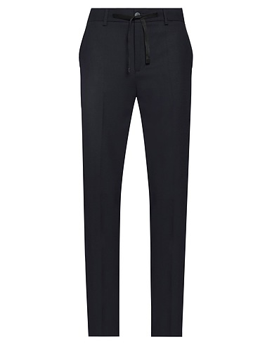 BRIAN DALES Casual pants Midnight blue 58% Wool, 38% Polyester, 4% Elastane