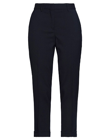 BRIAN DALES Casual pants Midnight blue 100% Wool