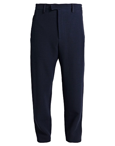 EMPORIO ARMANI Casual trouser Midnight blue 98% Virgin Wool, 2% Elastane