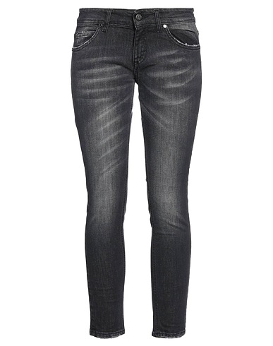 FRANKIE MORELLO Denim pants NERO 98% Cotton, 2% Elastane