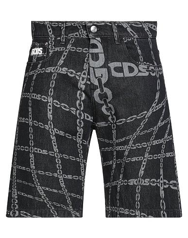 GCDS Denim shorts Black 100% Cotton