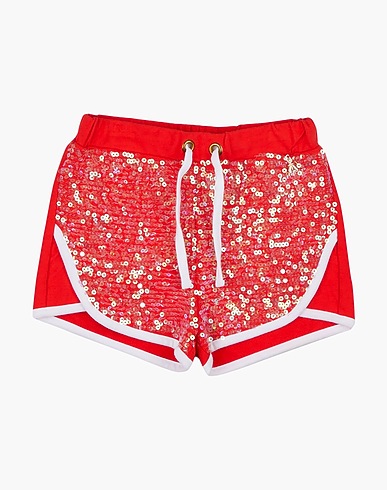 PATRIZIA PEPE Shorts & Bermuda Red 95% Cotton, 5% Elastane