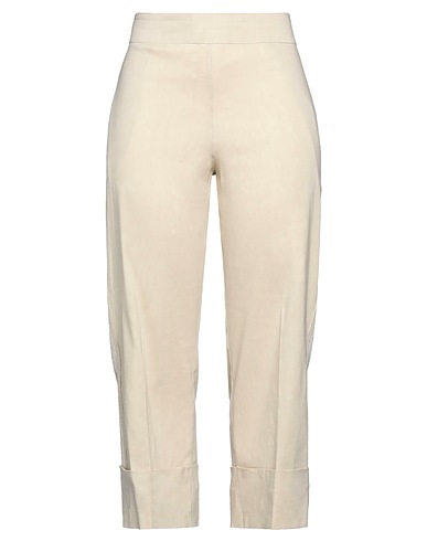 D.EXTERIOR Casual pants Ivory 75% Viscose, 22% Polyester, 3% Polyamide, Linen, Elastane