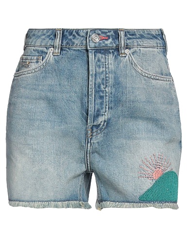 MAISON SCOTCH Denim shorts Blue 100% Cotton