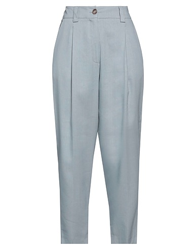 ALYSI Pantalone CRÈME Blu chiaro 51% Lino, 46% Viscosa, 3% Elastan