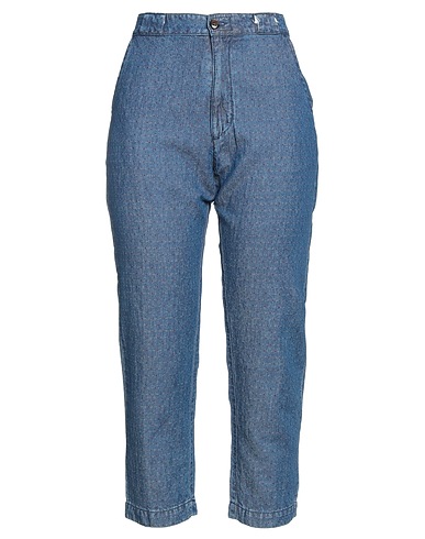 TRUE NYC® Pantaloni jeans Blu 48% Cotone, 45% Lino, 7% Poliestere