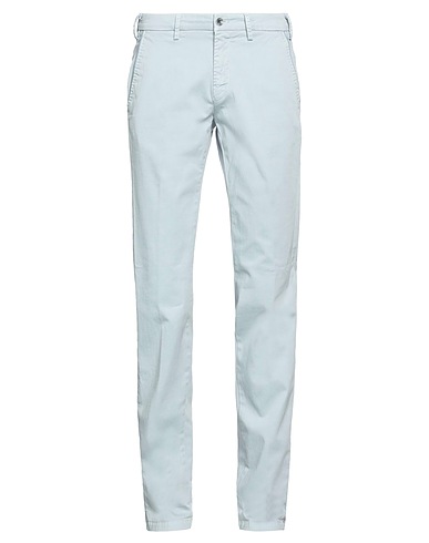 MASON'S Casual trouser Sky blue 98% Cotton, 2% Elastane