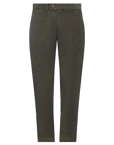 MODFITTERS Casual trouser Military green 97% Cotton, 3% Elastane