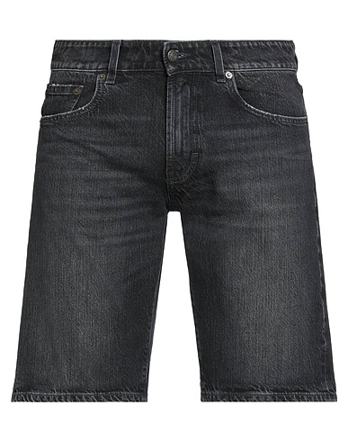 MODFITTERS デニムショートパンツ ブラック コットン 100%