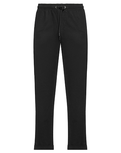 B SETTECENTO Pantalone Nero 65% Cotone, 35% Lino, Elastan