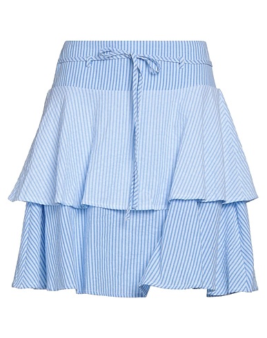 MINUS Mini skirt Azure 65% Cotton, 35% Polyester