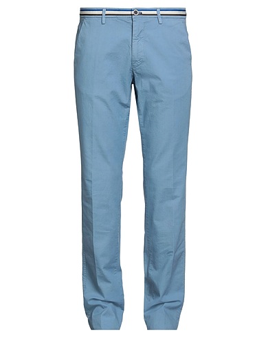 MASON'S Casual pants Light blue 96% Cotton, 4% Elastane
