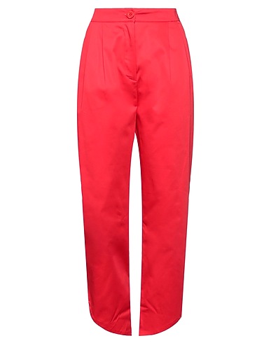 KOCCA Casual trouser Red 97% Polyester, 3% Elastane