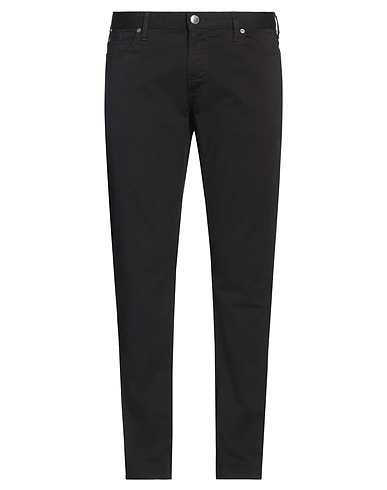 EMPORIO ARMANI 5-pocket Black 96% Cotton, 4% Elastane