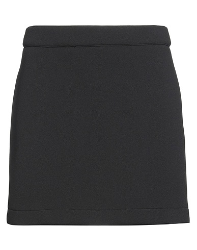 VIRNA DRÒ Mini skirt Black 87% Polyester, 10% Polyurethane, 3% Elastane