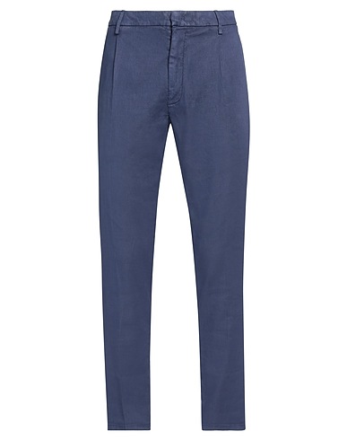 DONDUP Casual trouser Navy blue 54% Linen, 43% Lyocell, 3% Elastane