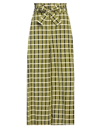 ERIKA CAVALLINI Casual trouser Sage green 100% Cotton