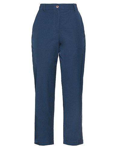 ALESSIA SANTI Casual pants Navy 54% Polyester, 46% Cotton
