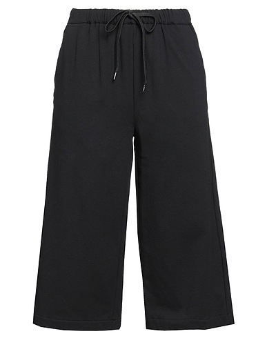 VIRNA DRÒ Casual pants Black 70% Viscose, 25% Polyamide, 5% Elastane