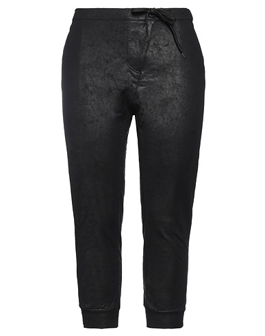 VIRNA DRÒ Casual trouser Black 100% Cotton