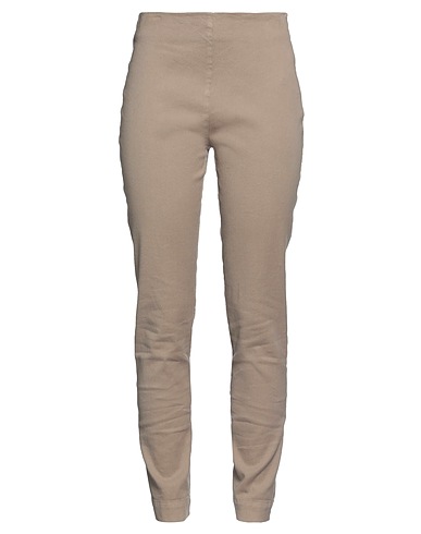 120% LINO Casual trouser Beige 65% Cotton, 33% Linen, 2% Elastane