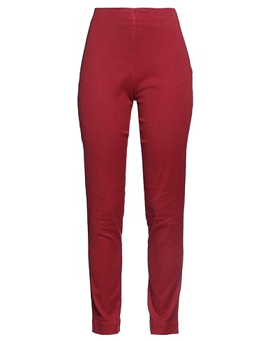 120% LINO Casual trouser Brick red 65% Cotton, 33% Linen, 2% Elastane