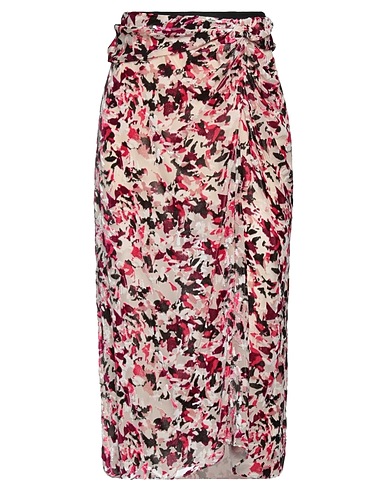 RAG & BONE Midi skirt Garnet 63% Rayon, 37% Silk