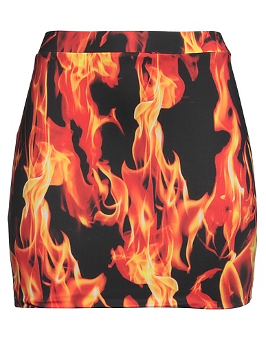 VETEMENTS Mini skirt Orange 80% Polyamide, 20% Elastane