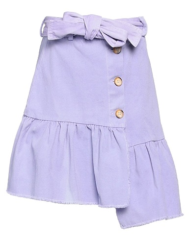 KAOS JEANS Mini skirt Lilac 100% Cotton