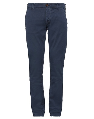 CYCLE Casual pants Navy 97% Cotton, 3% Elastane