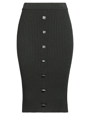 GIUSEPPE DI MORABITO Midi skirt Dark green 55% Merino Wool, 30% Silk, 15% Cashmere