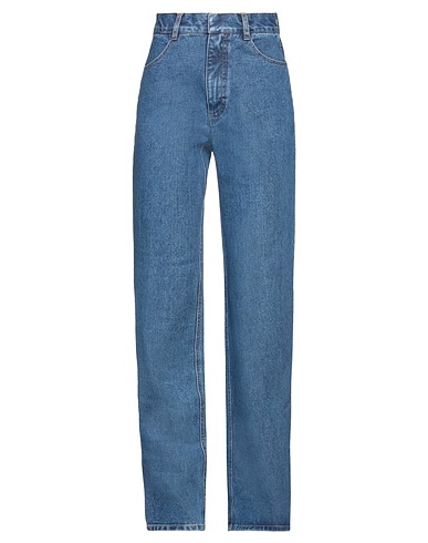 KSENIA SCHNAIDER Denim trousers Blue 100% Cotton