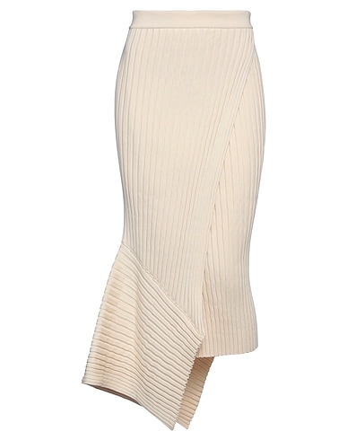 STELLA McCARTNEY Midi skirt Ivory 100% Cotton
