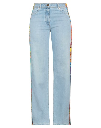 VERSACE Denim pants Blue 98% Cotton, 2% Elastane, Viscose